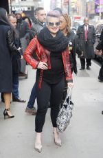 KELLY OSBOURNE Arrives at Good Morning America Studios in New York 12/21/2016