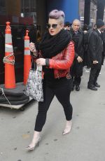 KELLY OSBOURNE Arrives at Good Morning America Studios in New York 12/21/2016