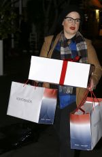 KELLY OSBOURNE Out for Christmas Shopping in West Hollywood 12/16/2016