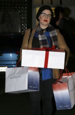 KELLY OSBOURNE Out for Christmas Shopping in West Hollywood 12/16/2016