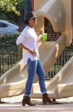 KELLY ROWLAND at a Park in Los Angeles 12/08/2016