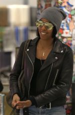 KELLY ROWLAND in Ripped Jeans Out in Beverly Hills 12/20/2016