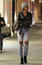 KELLY ROWLAND in Ripped Jeans Out in Beverly Hills 12/20/2016