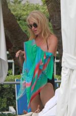 KELLYANNE CONWAY in Swumsuit at a Pool in Miami 11/28/2016