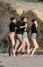 KENDALL JENNER, GIGI HADID and ASHLEY GRAHAM on the Set of a Photoshoot in Malibu 12/19/2016