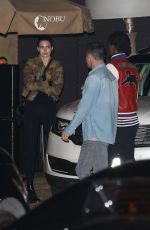 KENDALL JENNER Leaves Nobu in Malibu 12/11/2016