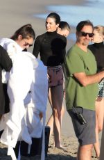 KENDALL JENNER on the Set of a Photoshoot at a Beach in Malibu 12/19/2016