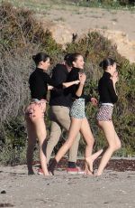 KENDALL JENNER on the Set of a Photoshoot at a Beach in Malibu 12/19/2016