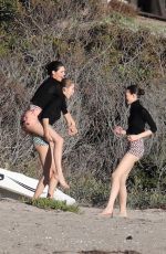 KENDALL JENNER on the Set of a Photoshoot at a Beach in Malibu 12/19/2016