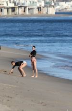 KENDALL JENNER on the Set of a Photoshoot at a Beach in Malibu 12/19/2016