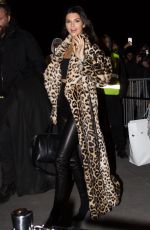 KENDALL JENNER Out for Dinner in Paris 11/30/2016