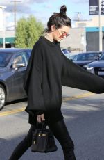 KENDALL JENNER Out for Lunch in West Hollywood 12/22/2016