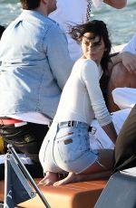KENDALL JENNER Taking a Boat to a Friends Home in Miami 12/03/2016