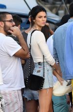 KENDALL JENNER Taking a Boat to a Friends Home in Miami 12/03/2016