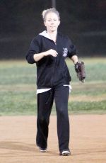 KENDRA WILKINSON at a Softball Game in Los Angeles 12/12/2016