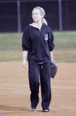 KENDRA WILKINSON at a Softball Game in Los Angeles 12/12/2016