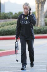 KENDRA WILKINSON Leaves a Gym in Los Angeles 12/17/2016