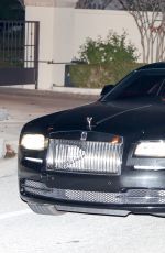 KHLOE KARDASHIAN and Tristan Thompson Drives in Rolls Royce Out in Calabasas 12/11/2016