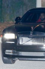 KHLOE KARDASHIAN and Tristan Thompson Drives in Rolls Royce Out in Calabasas 12/11/2016