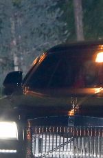 KHLOE KARDASHIAN and Tristan Thompson Drives in Rolls Royce Out in Calabasas 12/11/2016