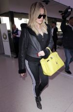 KHLOE KARDASHIAN at Los Angeles International Airport 12/07/2016