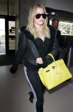 KHLOE KARDASHIAN at Los Angeles International Airport 12/07/2016