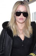 KHLOE KARDASHIAN at Los Angeles International Airport 12/07/2016