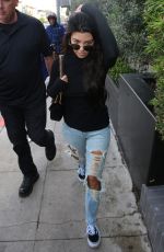 KOURTNEY KARDASHIAN in Ripped Jeans Leaves Il Pastaio in Beverly Hills 12/13/2016