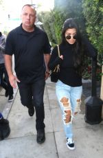 KOURTNEY KARDASHIAN in Ripped Jeans Leaves Il Pastaio in Beverly Hills 12/13/2016