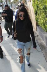 KOURTNEY KARDASHIAN in Ripped Jeans Leaves Il Pastaio in Beverly Hills 12/13/2016