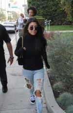 KOURTNEY KARDASHIAN in Ripped Jeans Leaves Il Pastaio in Beverly Hills 12/13/2016