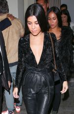 KOURTNEY KARDASHIAN Leaves Delilah in West Hollywood 12/08/2016