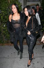 KOURTNEY KARDASHIAN Leaves Delilah in West Hollywood 12/08/2016