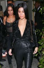 KOURTNEY KARDASHIAN Leaves Delilah in West Hollywood 12/08/2016