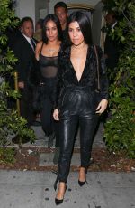 KOURTNEY KARDASHIAN Leaves Delilah in West Hollywood 12/08/2016