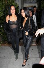 KOURTNEY KARDASHIAN Leaves Delilah in West Hollywood 12/08/2016