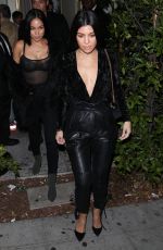 KOURTNEY KARDASHIAN Leaves Delilah in West Hollywood 12/08/2016