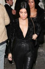 KOURTNEY KARDASHIAN Leaves Delilah in West Hollywood 12/08/2016