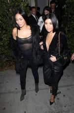 KOURTNEY KARDASHIAN Leaves Delilah in West Hollywood 12/08/2016