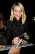 KRISTEN BELL Arrives at 5th Annual Baby2Baby Gala in Culver City 11/12/2016