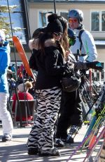 KYLE RICHARDS Takes a Ski Lift in Aspen 12/26/2016