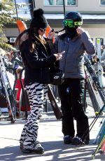 KYLE RICHARDS Takes a Ski Lift in Aspen 12/26/2016