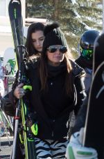 KYLE RICHARDS Takes a Ski Lift in Aspen 12/26/2016