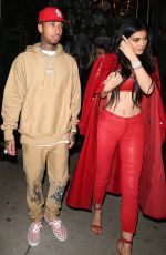 KYLIE JENNER and Tyga Out for Dinner in West Hollywood 12/09/2016