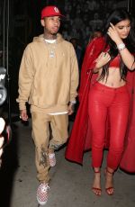 KYLIE JENNER and Tyga Out for Dinner in West Hollywood 12/09/2016