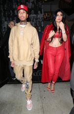 KYLIE JENNER and Tyge Out for Dinner in West Hollywood 12/09/2016