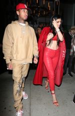 KYLIE JENNER and Tyge Out for Dinner in West Hollywood 12/09/2016