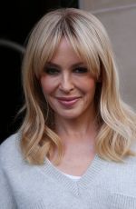 KYLIE MINOGUE Leaves Royal Monceau Hotel in Paris 12/03/2016