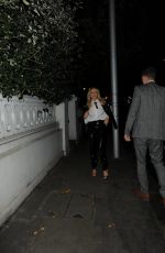 KYLIE MINOGUE Night Out in London 12/14/2016