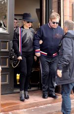LADY GAGA and Elton John Out and About in Aspen 12/24/2016